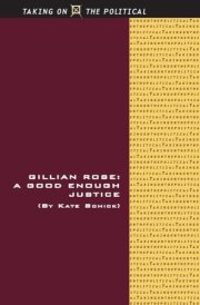 Gillian Rose - A Good Enough Justice cover image
