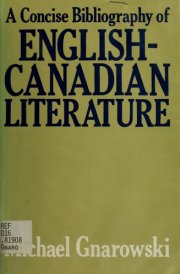 A Concise Bibliography of English-Canadian Literature cover image