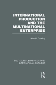 International Production and the Multinational Enterprise (RLE International Business) cover image
