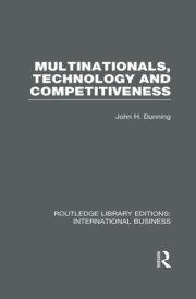 Multinationals, Technology & Competitiveness (RLE International Business) cover image