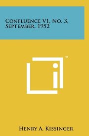 Confluence V1, No. 3, September, 1952 cover image