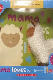 Mama Loves her little llama book and plush gift set cover image