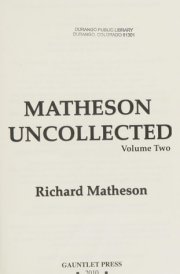 Matheson Uncollected, Volume Two cover image