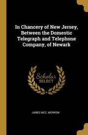 In Chancery of New Jersey, Between the Domestic Telegraph and Telephone Company, of Newark cover image