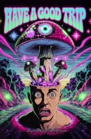 Trippy Coloring Book for Adults: Have a Good Trip with Psychedelic Mushrooms, Aliens, Frogs, Dope, Weed, LSD, Magic Worlds, Optical Illusions: 50 ... 9 Gift Bookmarks! For stoners and tripsters cover image