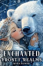Enchanted Frosty Realms: A Fantasy Winter Wonderland Coloring Book for Adults and Teens cover image