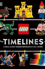 Lego Timelines A Visual Journey Through Ten Decades of Lego History cover image