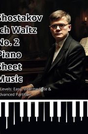 Shostakovich Waltz No. 2 Piano Sheet Music: 3 Levels: Easy, Intermediate & Advanced Partition cover image