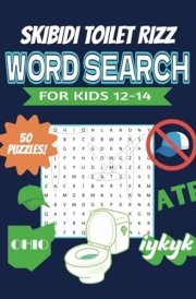 Skibidi Toilet Rizz Word Search for Kids 12-14 cover image