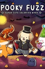Spooky Fuzzy: Cute Creepy Coloring Book for Adults and Teens for Relaxation (Fuzzy Friends Coloring) cover image