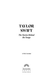 Taylor Swift: The Stories Behind the Songs cover image
