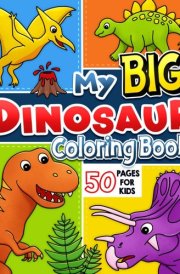Coloring Book for Kids: Dinosaurs for Boys and Girls Ages 4-8 cover image