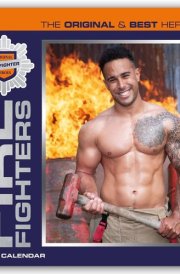 2025 Firefighters Wall calendar cover image