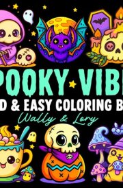 Spooky Vibes Cutie Coloring Book: Bold and Easy Kawaii, Adorable, and Creepy Designs for Teens and Adults to Find Stress Relief cover image