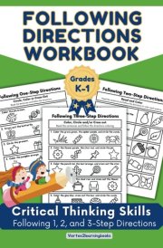 Following Directions Workbook : Critical Thinking Skills: Following One, Two, and Three Step Directions (Following Directions Workbooks) cover image