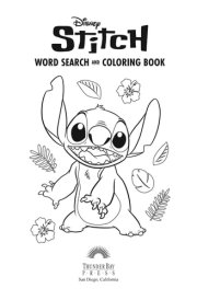Disney Stitch Word Search and Coloring Book cover image