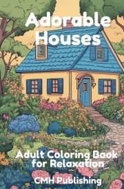 Adorable Houses: Adult Coloring Book for Relaxation (Houses and Landscapes) cover image