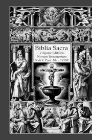 new testament bible, latin and english vulgate novum testamentum Black/white (Vulgate Bible) cover image