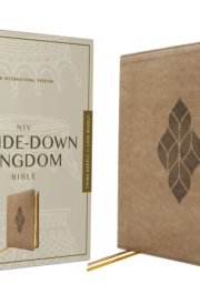 NIV, Upside-Down Kingdom Bible, Leathersoft, Brown, Comfort Print Think Deeply // Love Widely cover image