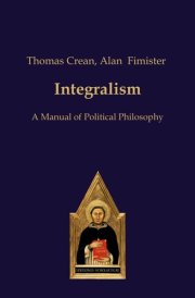 Integralism A Manual of Political Philosophy cover image