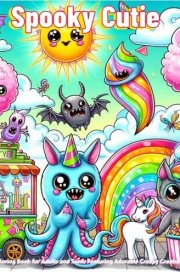 Spooky Cutie Coloring Book for Adults and Teens Featuring Adorable Creepy Creatures in Cozy Hygge Moments for Relaxation cover image