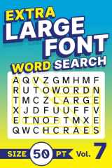 Extra Large Font Word Search Size 50 pt Vol. 7: XL Jumbo Print Puzzle Book for Seniors cover image