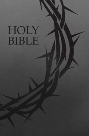 Kjver Holy Bible, Crown of Thorns Design, Large Print, Black Ultrasoft (King James Version Easy Read, Red Letter) cover image