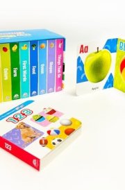 Little Hippo Books Brilliant Baby My First Library | MINI 10- Board Book Library for Kids and Baby | First Words Board Books & Kids and Baby Board Book Library Set cover image