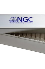 NGC® Silver Plastic Storage Box for 14 Double Thick Slab Coin Holders cover image
