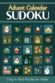 Advent Calendar Sudoku: Easy to Hard Puzzles for Adults cover image
