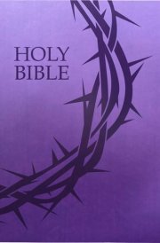 Kjver Holy Bible, Crown of Thorns Design, Large Print, Royal Purple Ultrasoft (King James Version Easy Read, Red Letter) cover image