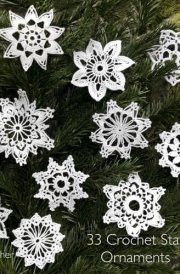 33 Crochet Star Ornaments cover image