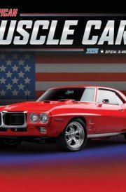 American Muscle Cars OFFICIAL | 2025 12 x 24 Inch Monthly Square Wall Calendar | Foil Stamped Cover | Plastic-Free | BrownTrout | USA Motor Ford Chevrolet Chrysler Oldsmobile Pontiac cover image