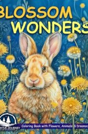 Blossom Wonders: Adult Coloring Book for Women Featuring Relaxing Flowers, Cute Animals, Patterns and Landscapes for Stress Relief cover image