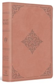 ESV Value Large Print Compact Bible (TruTone, Blush Rose, Fleur-De-lis Design) cover image