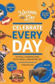 National Day OFFICIAL | 2025 12 x 24 Inch Monthly Square Wall Calendar | Plastic-Free | BrownTrout | Holidays Everyday Celebration cover image