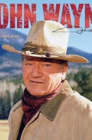 John Wayne OFFICIAL | 2025 12 x 24 Inch Monthly Square Wall Calendar | Foil Stamped Cover | Plastic-Free | BrownTrout | USA American Actor Celebrity Duke cover image