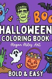 Halloween Coloring Book: Bold & Easy Designs for Adults (Bold & Easy Coloring Books) cover image