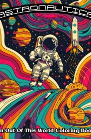 Astronautica: An Out Of This World Coloring Book: Relaxing Space Scenes with Stars, Planets, Rockets and of course Astronauts! cover image
