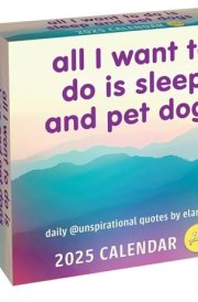 Unspirational 2025 Day-to-Day Calendar: All I Want to Do Is Sleep and Pet Dogs cover image