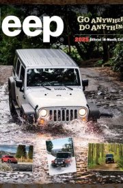 Jeep OFFICIAL | 2025 12 x 24 Inch Monthly Square Wall Calendar | Plastic-Free | BrownTrout | Offroad Motor Car cover image