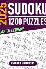 2025 Sudoku Activity Book for Adults: 1200 Easy to Extreme Puzzles with Printed Solutions cover image
