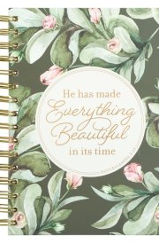 Journal Wirebound Green Everything Beautiful Ecc. 3:11 cover image