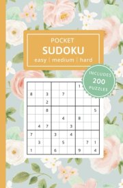 Pocket Sudoku: Travel-Size 4 x 6 Inches│200 Easy to Hard Puzzles│Including Solutions│Small and Compact Mini Sudoku Book cover image