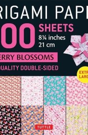 Origami Paper 100 Sheets Cherry Blossoms 8 1/4 (21 Cm) High Quality Double-Sided cover image