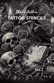 Skull gothic tattoo stencils: Tattoo design cover image