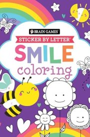 Brain Games - Sticker by Letter - Coloring: Smile cover image