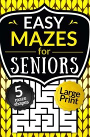 Easy Mazes for Seniors Large Print: Mixed Labyrinth Puzzle Book for Elderly Adults cover image