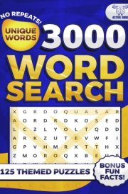 3000 Word Find (125 Themed Puzzles with Fun Facts): Word Find Puzzle Book for Adults, Teens & Seniors – Puzzles for Relaxation and Stress Relief cover image