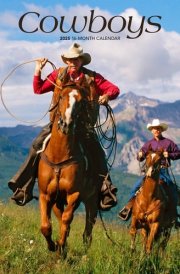 Cowboys | 2025 12 x 24 Inch Monthly Square Wall Calendar | Plastic-Free | BrownTrout | USA United States of America Rural Country cover image